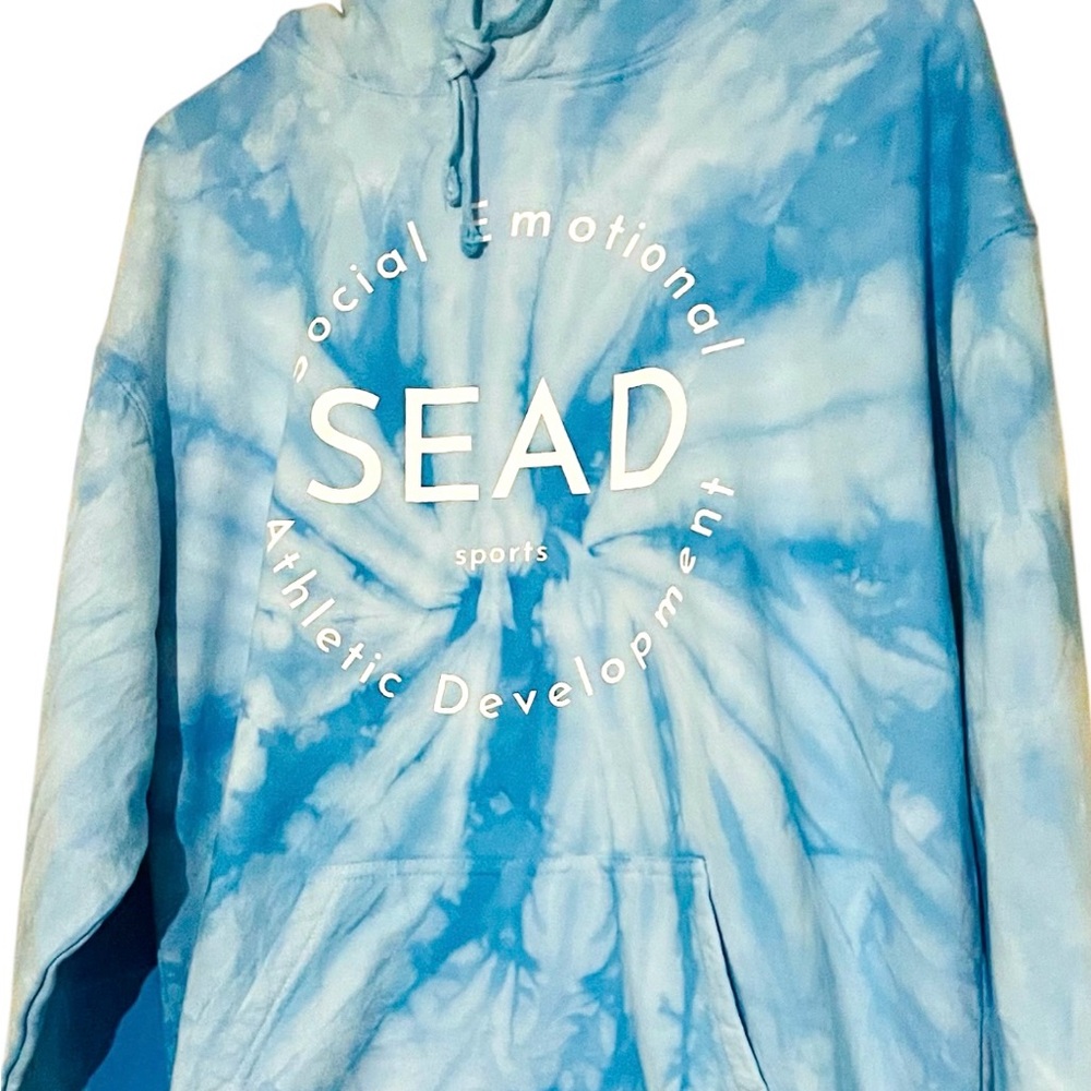 colortone Blue Tie-Dye SEAD Hoodie - Picture 4 of 12